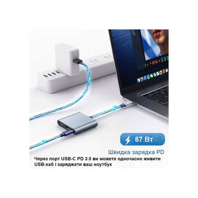 Dynamode Multiport USB-C 3-in-1 dark grey