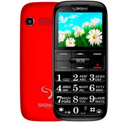 Мобильный телефон Sigma Comfort 50 Slim Red-Black 4304210212175