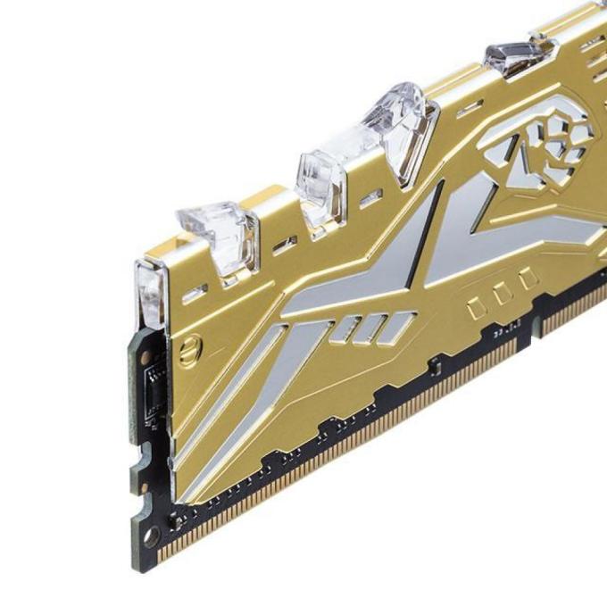 Модуль памяти для компьютера DDR4 16GB (2x8GB) 3000 MHz Panther Rage RGB Silver-Golden Apacer EK.16G2Z.GJMK2