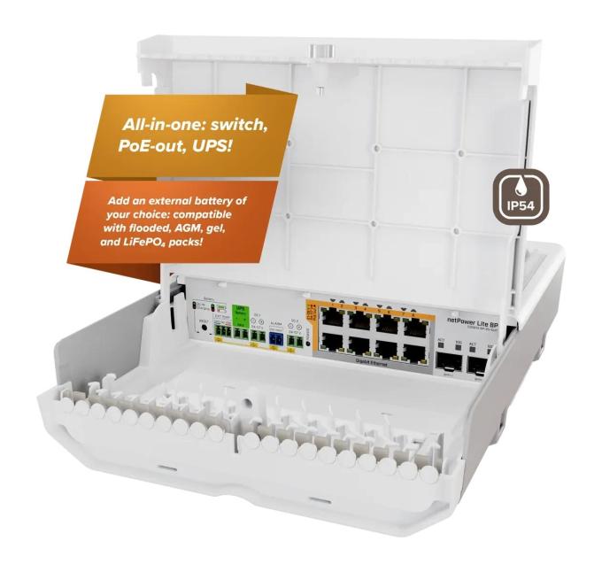 Mikrotik netPower Lite 8P (CSS610-8P-2S+OUT)