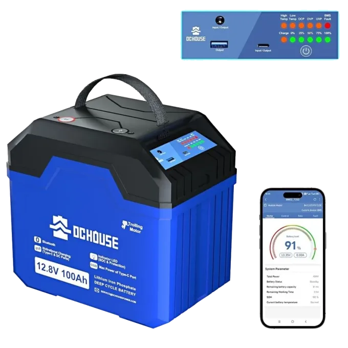 Акумуляторна батарея DСHOUSE 12.8V 100Ah (ECO-LFP1210004) Bluetooth