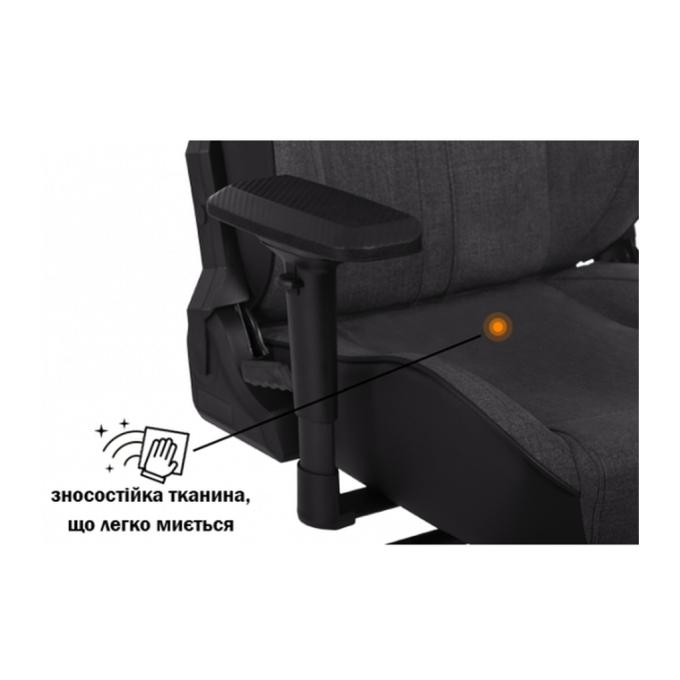 GT Racer X-8009 Fabric Dark Gray/Black
