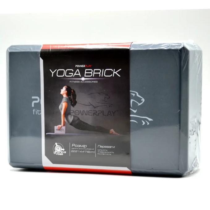 PowerPlay PP_4006_Grey_Yoga_Brick