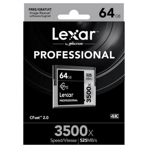 Карта памяти Lexar 64Gb Compact Flash 3500x Professional LC64GCRBEU3500