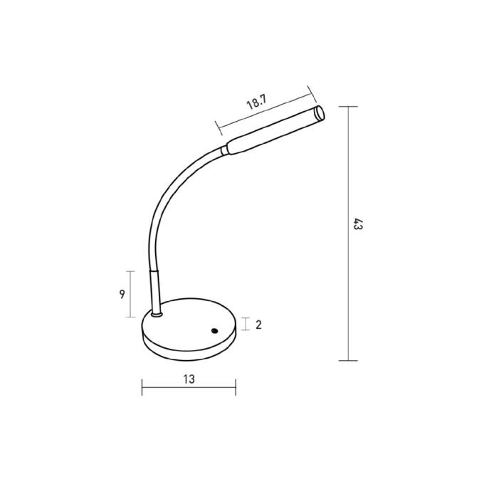 EUROLAMP LED-TLD-5W(black)
