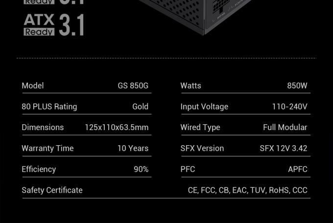 GAMEMAX GS 850G V25