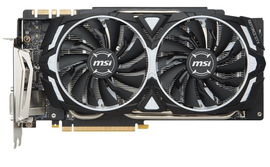 Вiдеокарта MSI GeForce GTX1080 Ti 11GB GDDR5X ARMOR GF GTX 1080 Ti ARMOR 11G