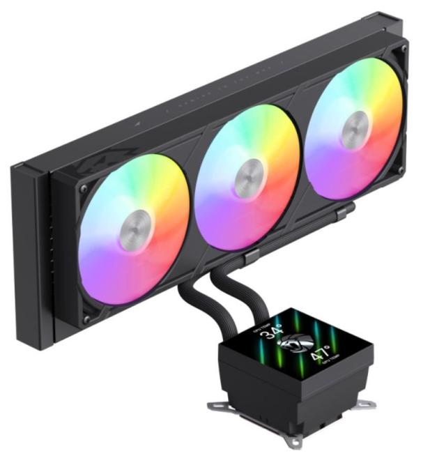 GAMEMAX GLACIER 360 LCD BK