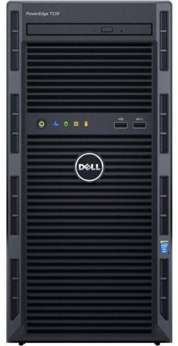 Сервер DELL T130 E3-1230v6 8GB UDIMM H330 NHP DVD 3Y Twr 210-T130-4LFF