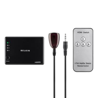 Коммутатор видео Belkin HDMI SwitchBox High Speed w/Ethernet, (4 вх, 1 вых) F3Y045bf