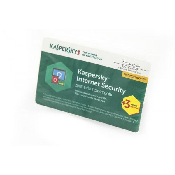 ПО Kaspersky Internet Security 2017 Eastern Europe Edition 2 ПК 1 год + 3 мес. Renewal Card KL1941OOBFR 2017 Kaspersky lab