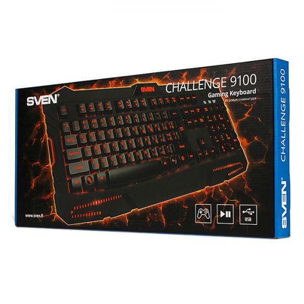 Клавиатура SVEN Challenge 9100 Black USB 600182