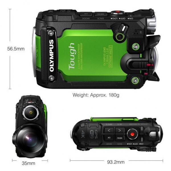 Экшн-камера OLYMPUS TG-Tracker Green (Waterproof - 30m; Wi-Fi; GPS) V104180EE000