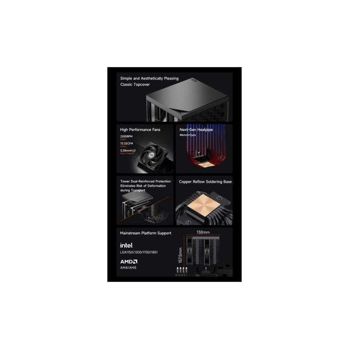 PCcooler RT720 TC BK