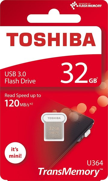 флеш-драйв TOSHIBA U364 32GB USB 3.0 Белый THN-U364W0320E4