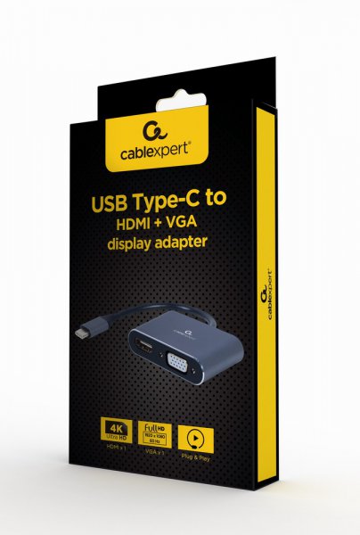 Cablexpert A-USB3C-HDMIVGA-01