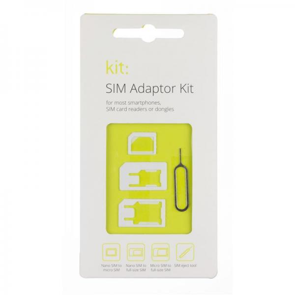Адаптер для SIM-карт Kit Nano & Micro SIM Pack with SIM removing tool SIMADP