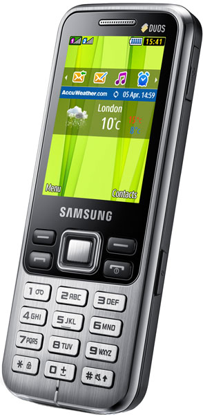 Мобильный телефон Samsung GT-C3322 Duos TSA Titanium Silver