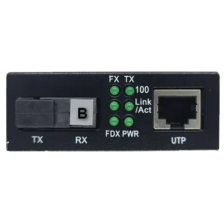 Alistar X5S 100M 10/100BASE-T RJ-45 - 100BASE-FX 1SM WDM SC 20KM TX1550/RX1310nm LFP