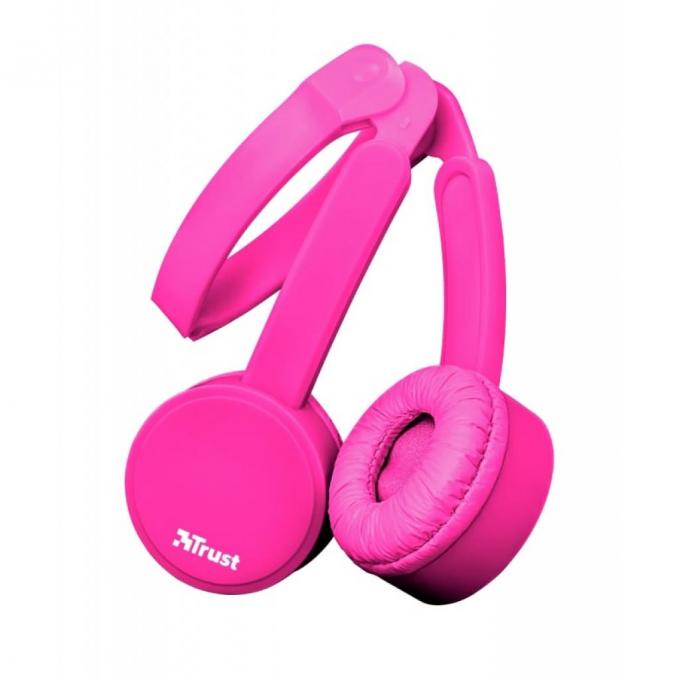 Наушники Trust Nano On-Ear Mic Pink 23102