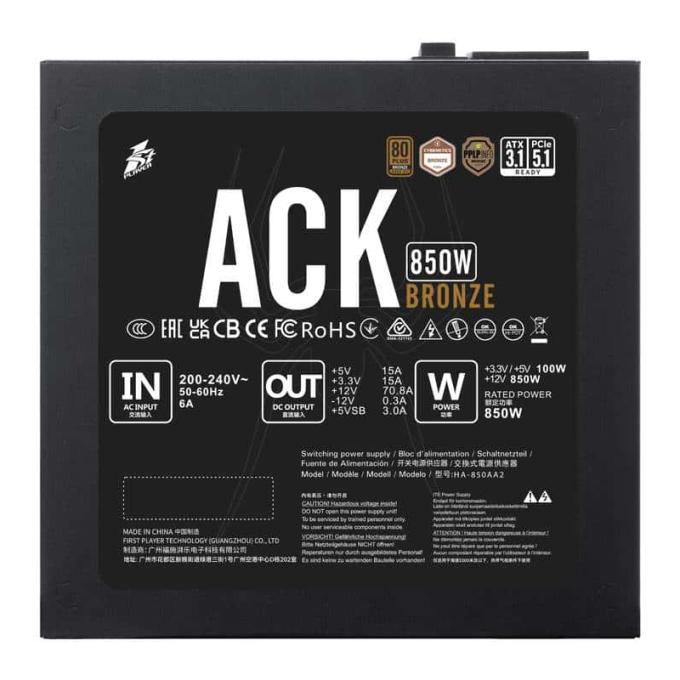 1STPLAYER ACK-BRZ-850-BK-EU