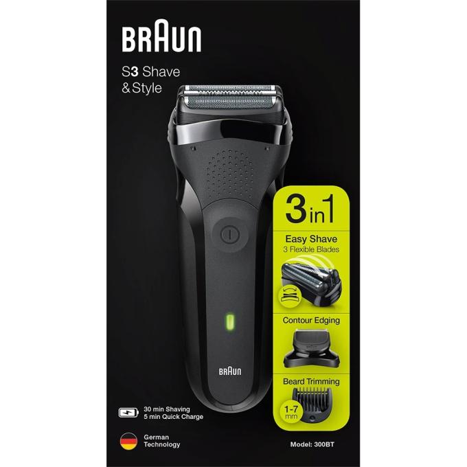BRAUN 300BT Series 3 типу 5408 black/black