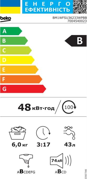 BEKO BM1WFSU36233WPBB