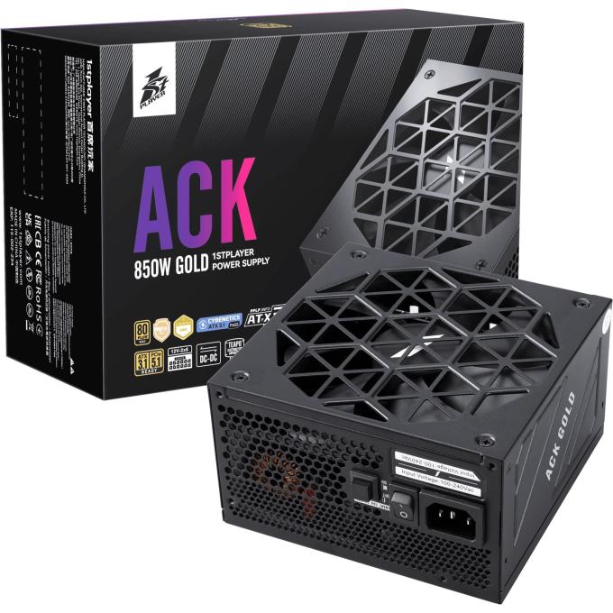1STPLAYER ACK-GLD-850-BK-EU