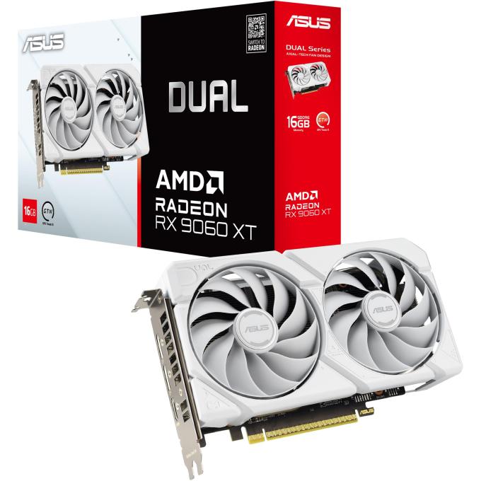ASUS DUAL-RX9060XT-16G-WHITE