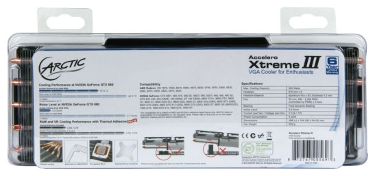 Кулер для видеокарты Arctic Accelero Xtreme III (DCACO-V15G400-BL)