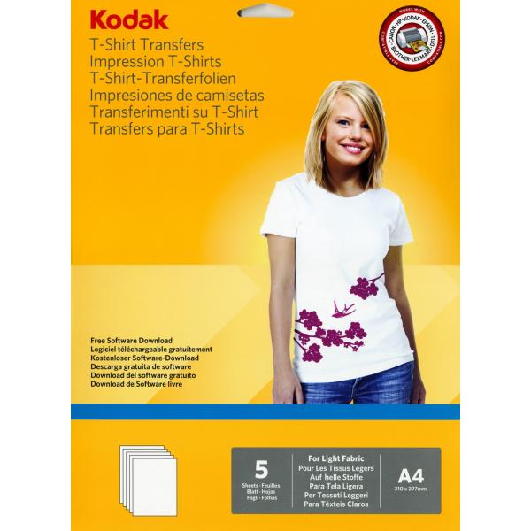 Термотрансфер KODAK для струйной печати для светлых тканей, 120g/m2, A4, 5л CAT5740-021