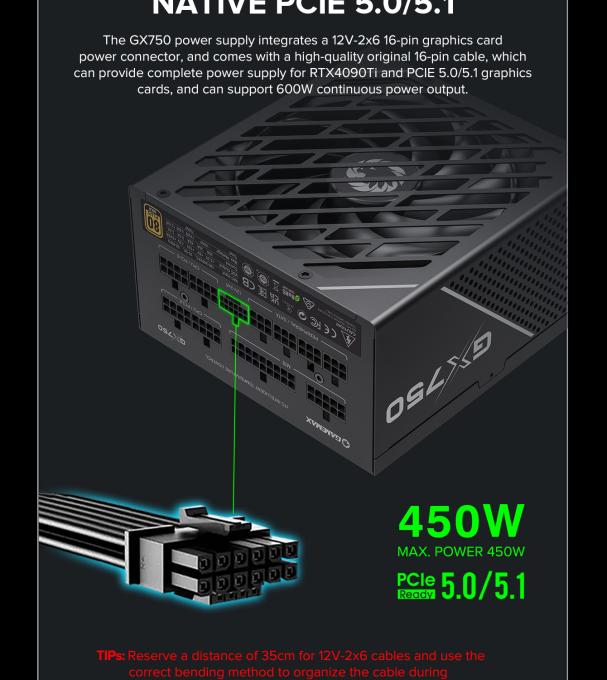 GAMEMAX GX-750 PRO BK(ATX3.1PCIe5.1)