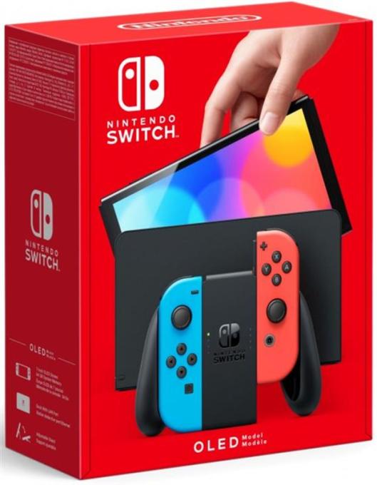 Nintendo Switch OLED HEG-001 Neon Blue and Neon Red_HK