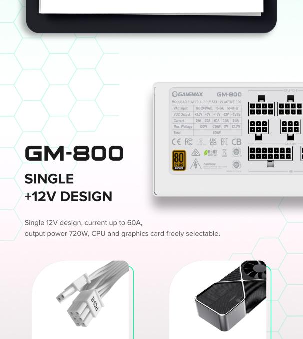 GAMEMAX GM-800 Modular white