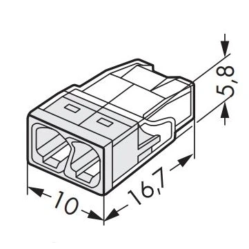 Wago COMPACT 2х2.5 (без пасты)