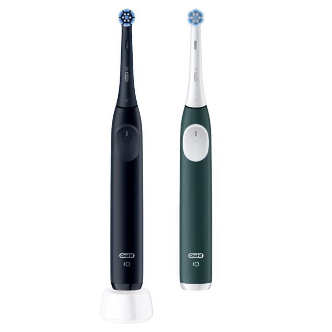 Oral-B iO2 Series Night Black / Forest Green + Extra Hand