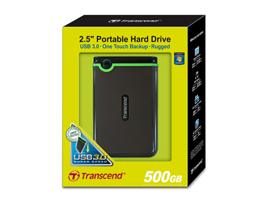 HDD Transcend 2.5" 500GB TS500GSJ25M3 USB3.0 Black