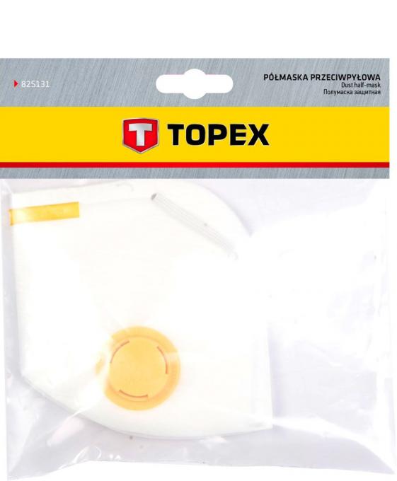 Маска защитная Topex, 2 клапан FFP1 82S138