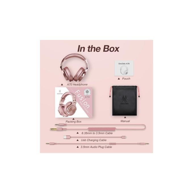 OneOdio A70 Rose Gold