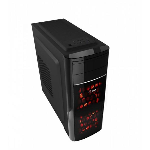Корпус Frime FC-702B/Red LED USB 3.0 без БП; 2 Red LED cooler FC-702B-RF-WP