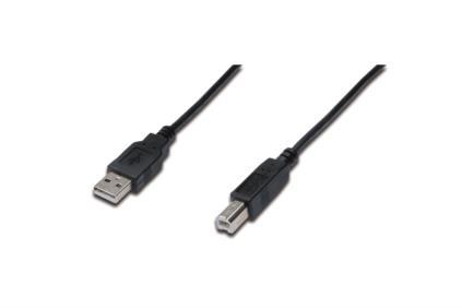 Кабель EDNET USB 2.0 (AM/BM) 1.8m, black DIGITUS 84125