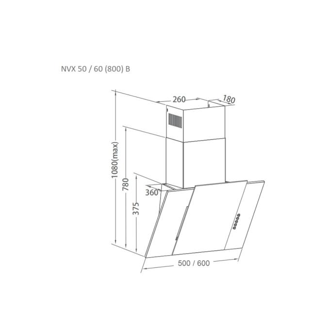 PYRAMIDA NVX 60 (800) B BL