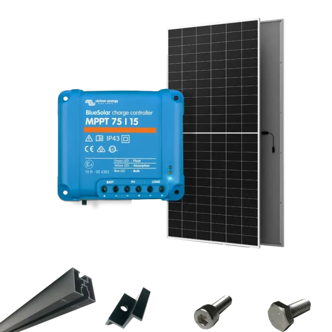Victron Energy BlueSolar MPPT 75/15 + AIKO G645-MCH72Dw