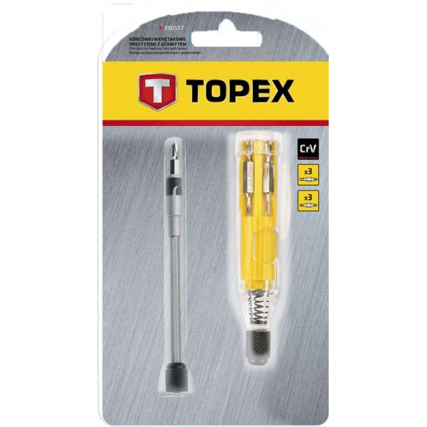 Набор инструментов Topex насадки прецизионные с держателем, 8 шт. 39D557