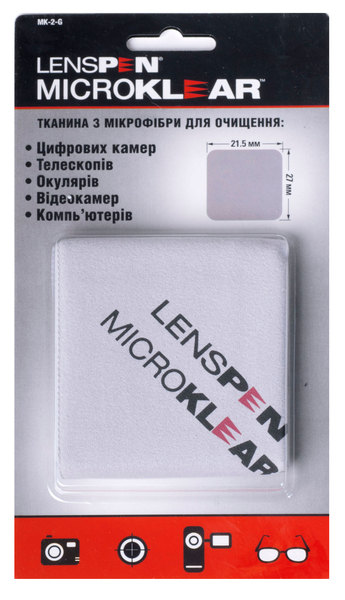 Чистящая салфетка из микрофибры Lenspen MK-2-G MicroKlear Microfibre Suede Cloth
