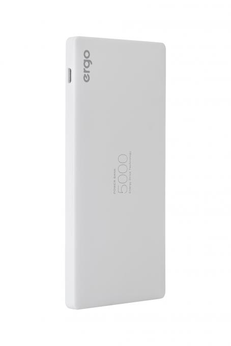 Универсальная мобильная батарея Ergo 5000mAh White LP-91B
