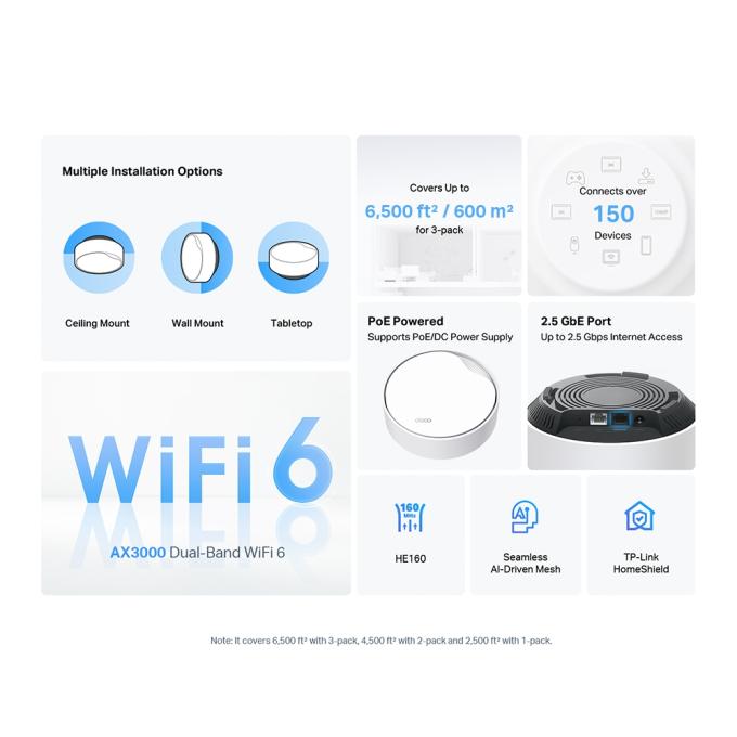 TP-Link DECO-X50-POE-3-PACK