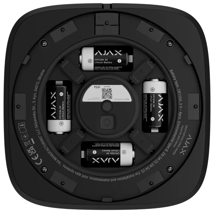 Ajax EN54 FireProtect (VAD) black пожарный световой “ПОЖЕЖА“