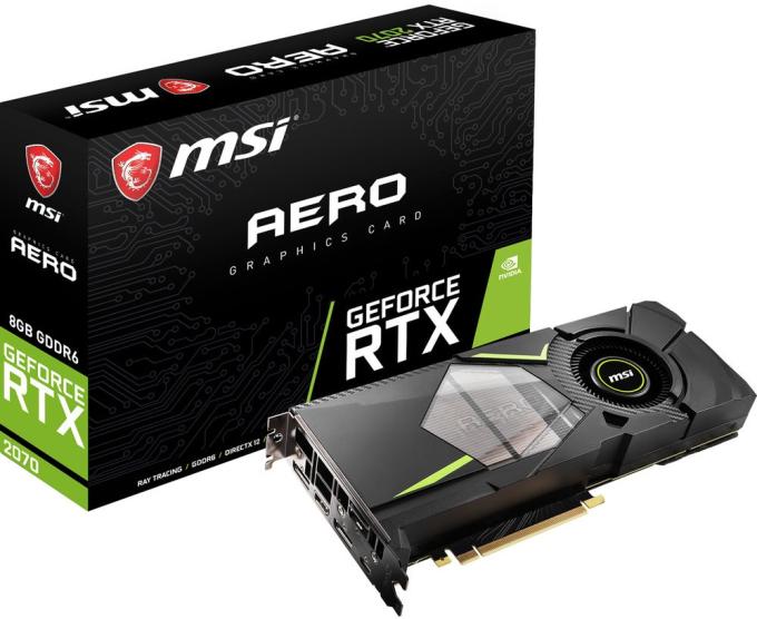 Вiдеокарта MSI GeForce RTX2070 8GB GDDR6 AERO GF RTX 2070 AERO 8G