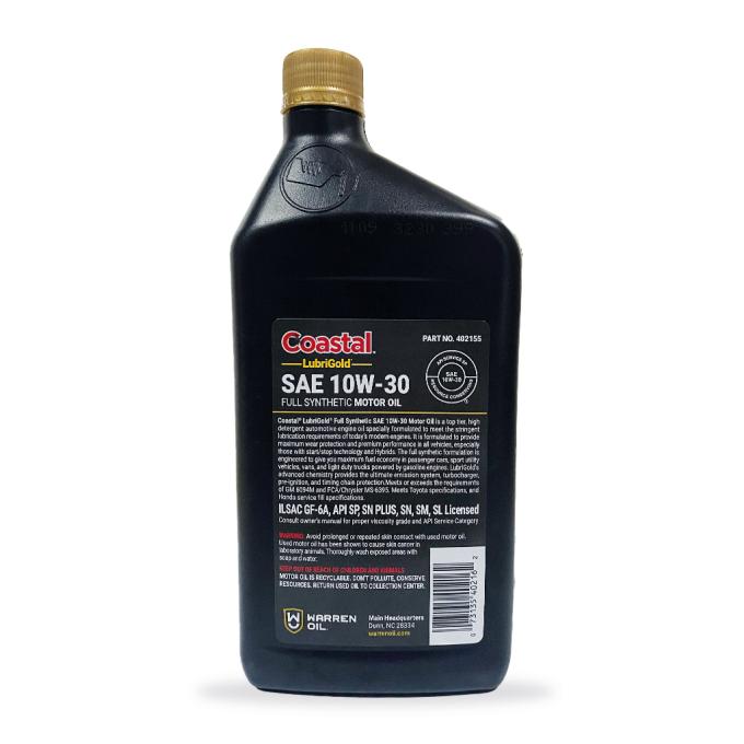 Coastal LubriGold Full Synthetic 10W-30, 0,946л
